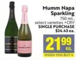 Save Mart Mumm Napa Sparkling offer