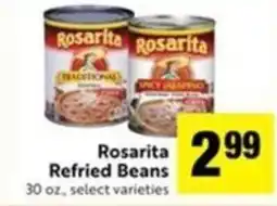 Save Mart Rosarita Refried Beans offer