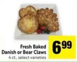 Save Mart Fresh Baked Danish or Bear Claws offer