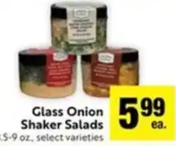 Save Mart Glass Onion Shaker Salads offer