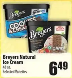 Times Supermarkets Breyers Natural Ice Cream offer