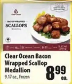 Times Supermarkets Clear Ocean Bacon Wrapped Scallop Medallion offer