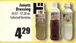 Times Supermarkets Jonetz dressing offer