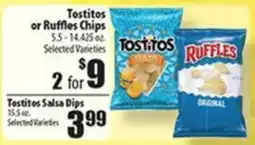Times Supermarkets Tostitos or Ruffles Chips offer