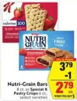 Save Mart Nutri-Grain Bars offer