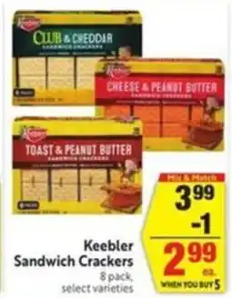 Save Mart Keebler Sandwich Crackers offer