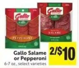 Save Mart Gallo Salame or Pepperoni offer
