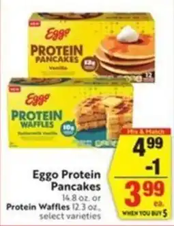 Save Mart Eggo Protein Pancakes or Protein Waffles offer
