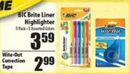 Times Supermarkets Bic Brite Liner Highlighter offer