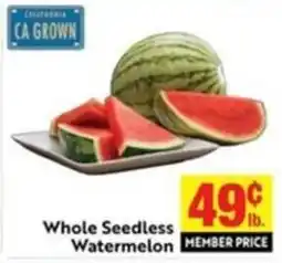 Save Mart Whole Seedless Watermelon offer
