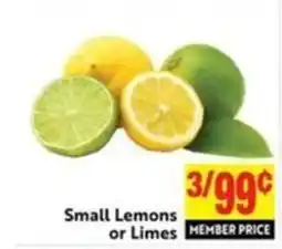 Save Mart Small Lemons or Limes offer