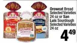 Super King Markets Oroweat bread selected varieties offer