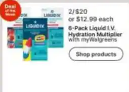 Walgreens Liquid I.V. Hydration Multiplier offer
