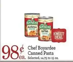 Yoke's Fresh Market Chef Boyardee Canned Pasta offer