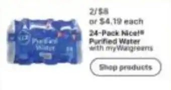 Walgreens Nice! Purified Water offer