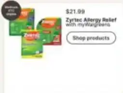 Walgreens Zyrtec Allergy Relief offer