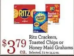 Yoke's Fresh Market Ritz Crackers, Toasted Chips or Honey Maid Graham offer