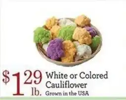 Yoke's Fresh Market White or Colored Cauliflower offer
