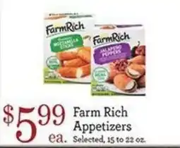 Yoke's Fresh Market Farm Rich Appetizers offer