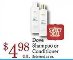 Yoke's Fresh Market Dove Shampoo or Conditioner offer