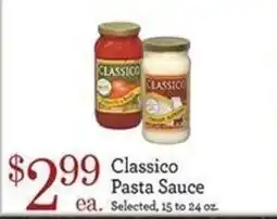 Yoke's Fresh Market Classico pasta sauce offer