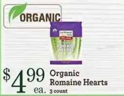 Yoke's Fresh Market Lettuce Land Organic Romaine Hearts offer