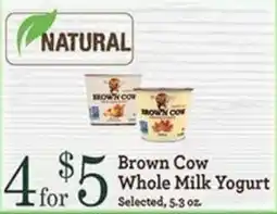 Yoke's Fresh Market Brown Cow Whole Milk Yogurt offer