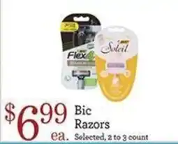Yoke's Fresh Market Bic Razors offer
