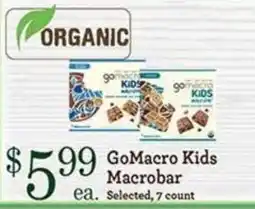 Yoke's Fresh Market GoMacro Kids Macrobar offer
