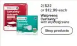 Walgreens Walgreens Certainty offer