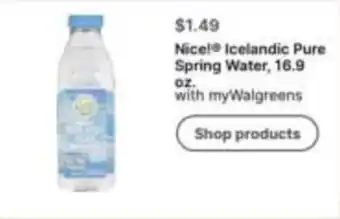 Walgreens Nice! Icelandic Pure Spring Water offer