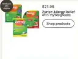 Walgreens Zyrtec Allergy Relief offer