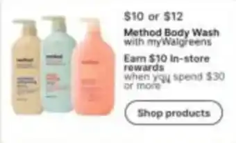 Walgreens Method Body Wash offer