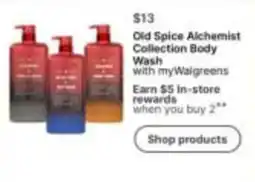 Walgreens Old Spice Alchemist Collection Body Wash offer