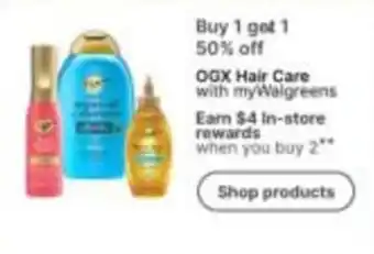 Walgreens Ogx Hair Care offer