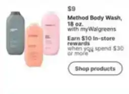 Walgreens Method Body Wash offer