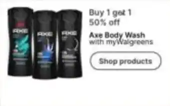 Walgreens Axe Body Wash offer