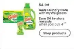 Walgreens Gain laundry care with myWalgreens offer