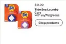 Walgreens Tide Evo Laundry Care with myWalgreens offer