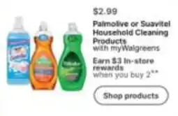 Walgreens Palmolive or Suavitel Household Cleaning Products offer