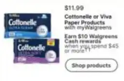 Walgreens Cottonelle paper products offer
