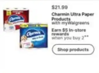 Walgreens Charmin Ultra Paper Products offer