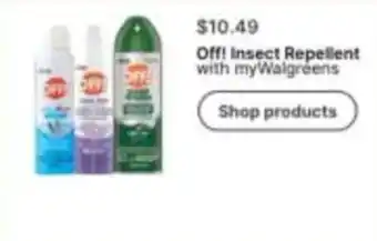 Walgreens Off! Insect Repellent offer