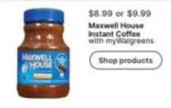 Walgreens Maxwell House instant coffee offer