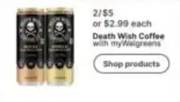 Walgreens Death Wish Coffee offer