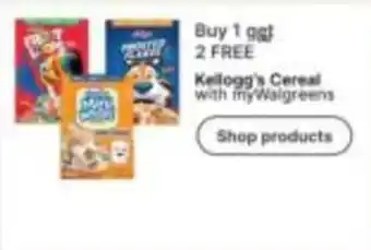 Walgreens Kellogg's Cereal offer