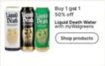 Walgreens Liquid Death Water offer