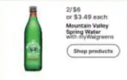 Walgreens Mountain Valley Spring Water offer