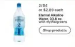 Walgreens Eternal Alkaline Water offer
