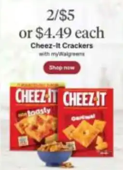 Walgreens Cheez-it Crackers offer